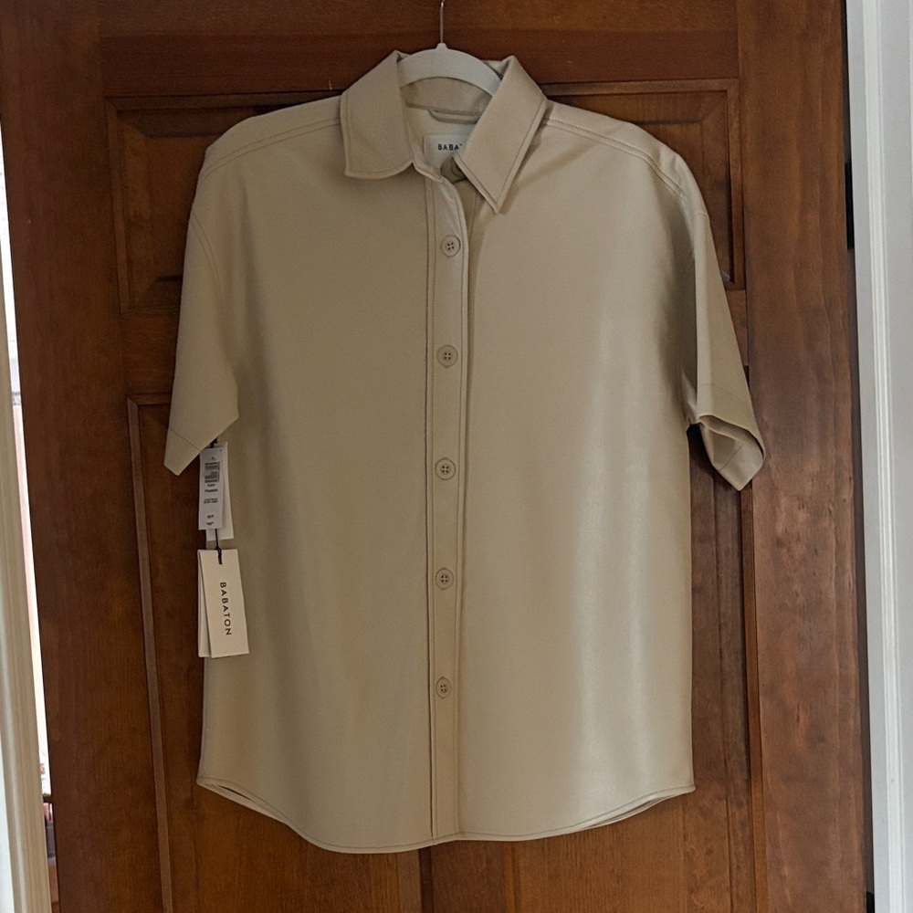 Faux leather Shirt
